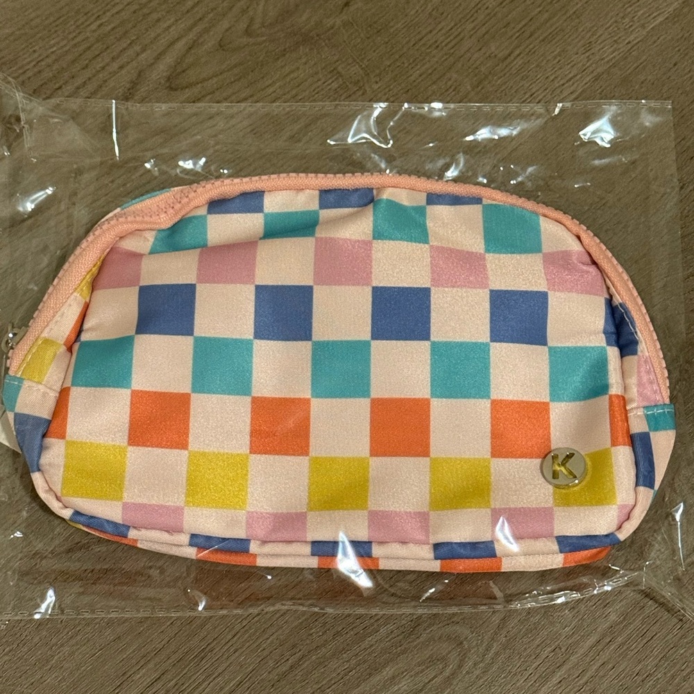 Katydid Multicolor Checkered Crossbody Bag